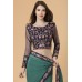 GREEN ETHNIC DESIGNER READYMADE SAREE